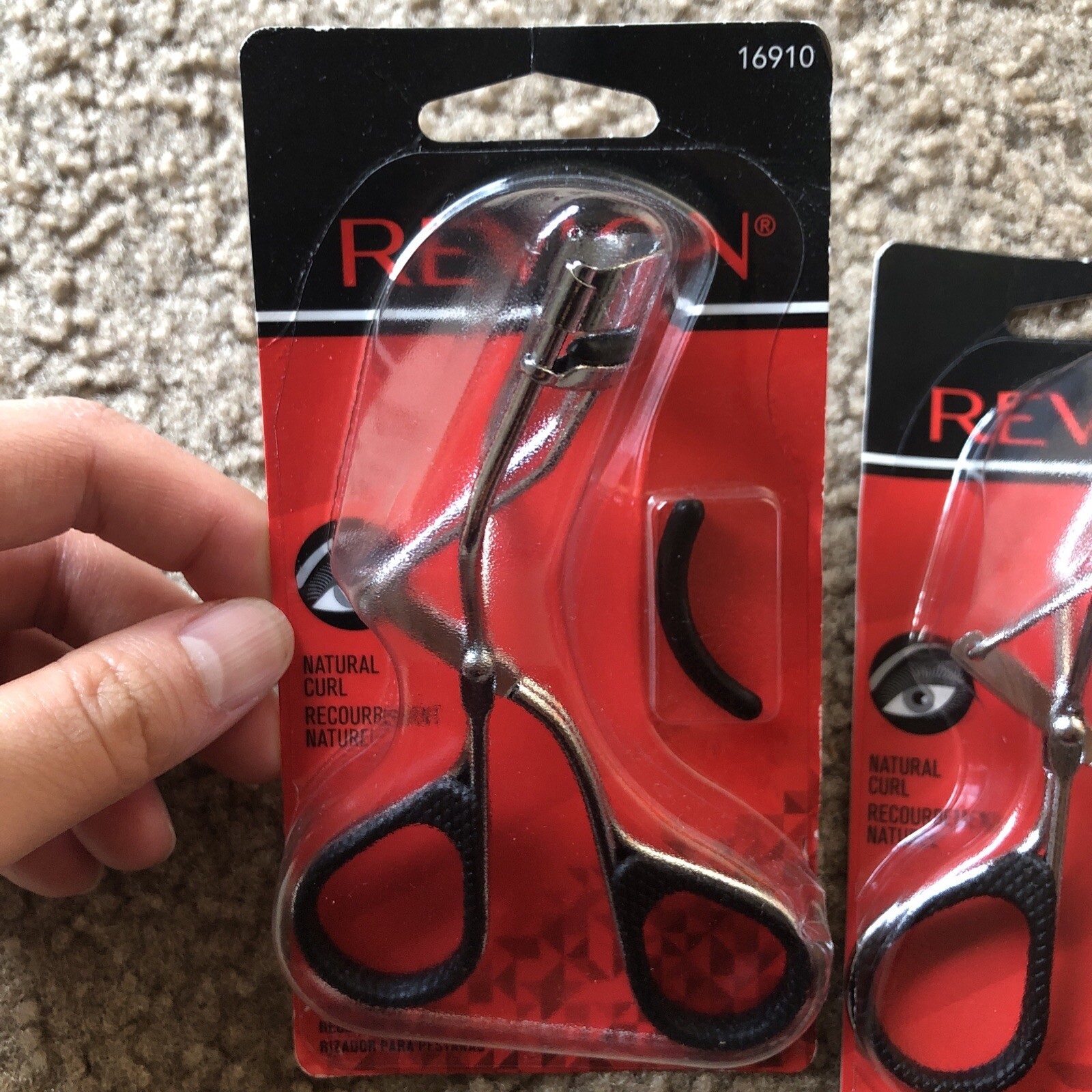 A lot of 3x Revlon Eyelash Curlers – Natural Curl, Stainless Steel, Model 16910
