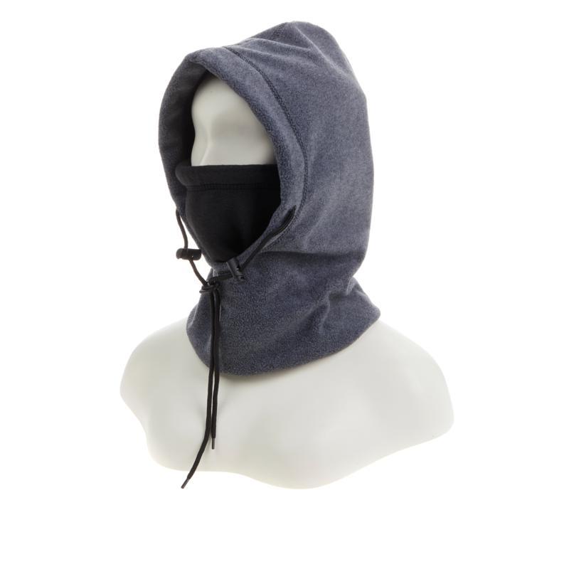 Arctic X 6 in 1 Reversible CHARCOAL Fleece Hood $6 Ship $1 Xtra 1 Balaclava Cap
