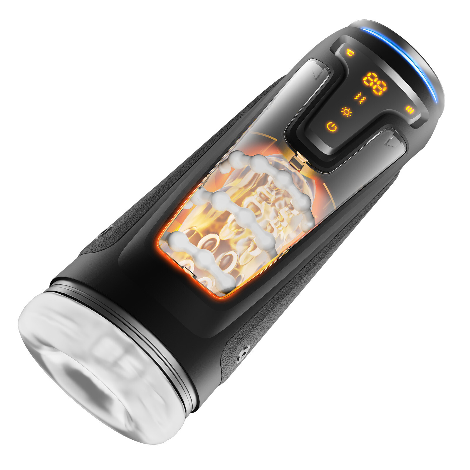 Male Masturbaters Automatic HandsFree Thrusting Cup Heating Stroker Lubricants