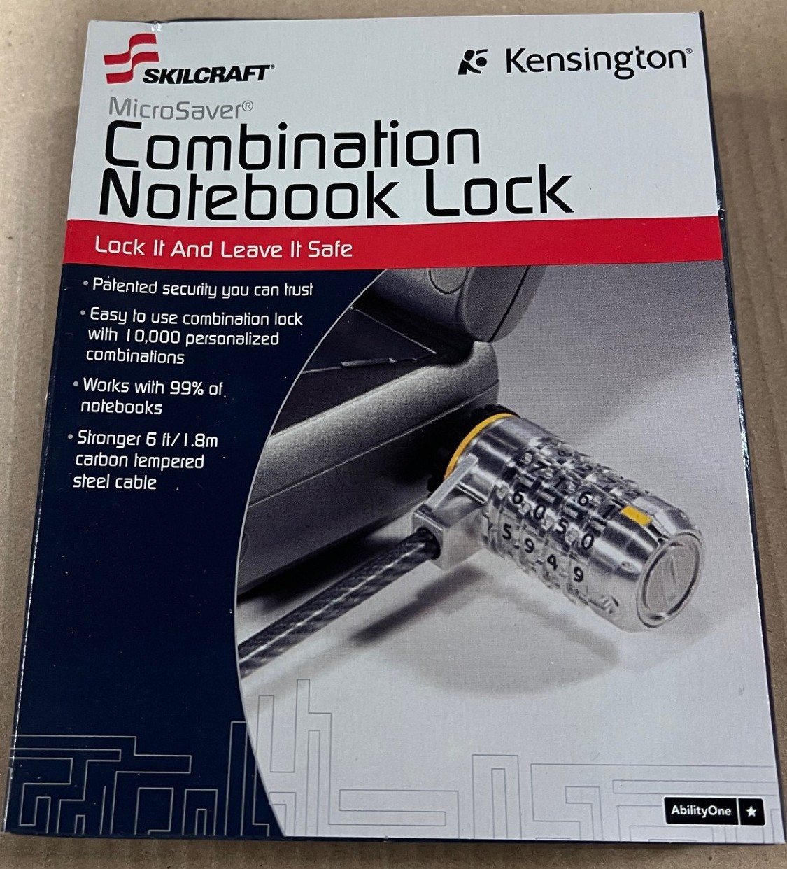 ABILITY ONE 5340-01-598-7496 COMBINATION COMPUTER LOCK, *LOT OF 12*, 55VD50 NEW!