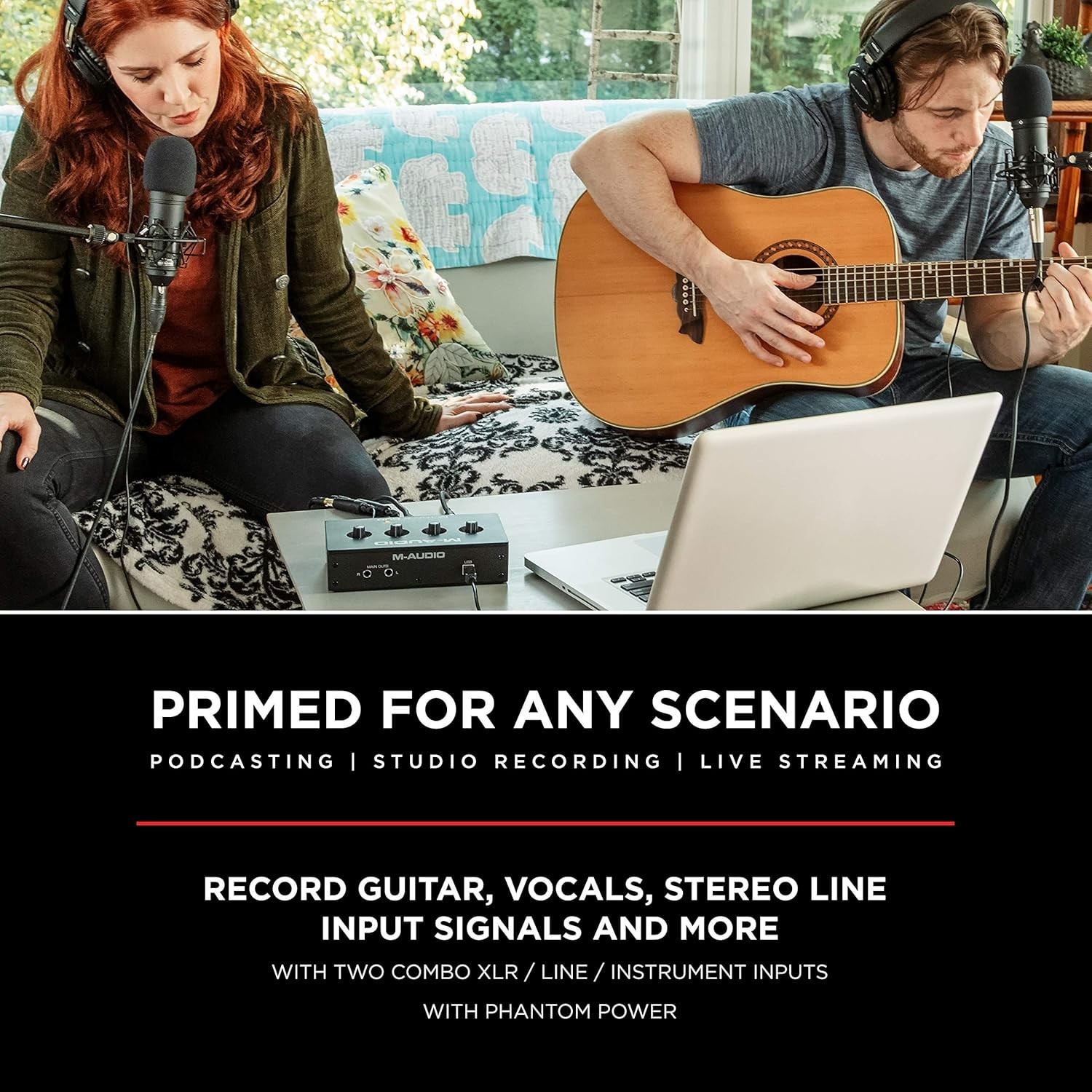 Professional Audio Interface for Musicians and Podcasters with 20kHz Response