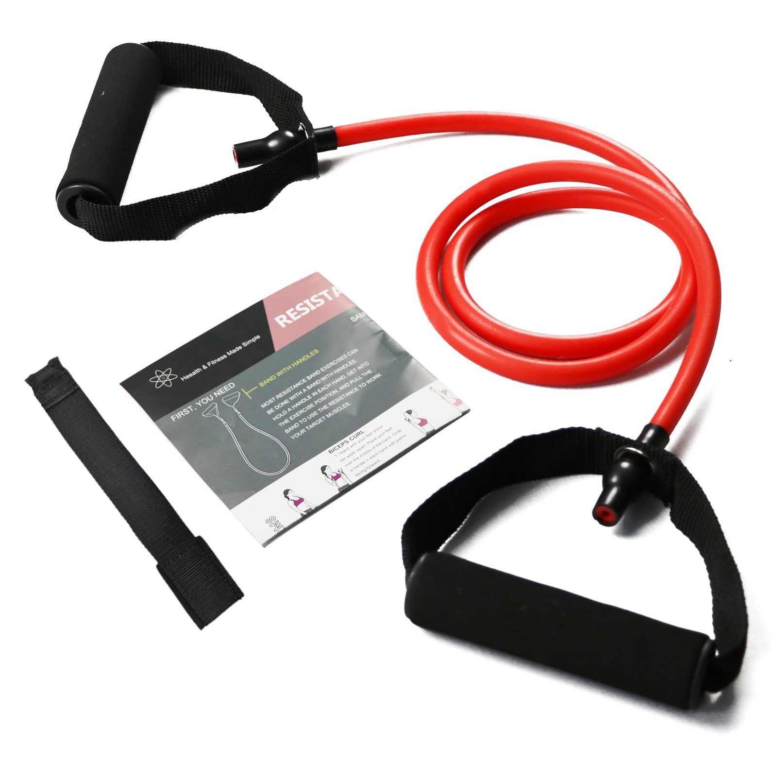 Resistance Bands with Handles, Single Resistance Bands, Exercise Bands with H...