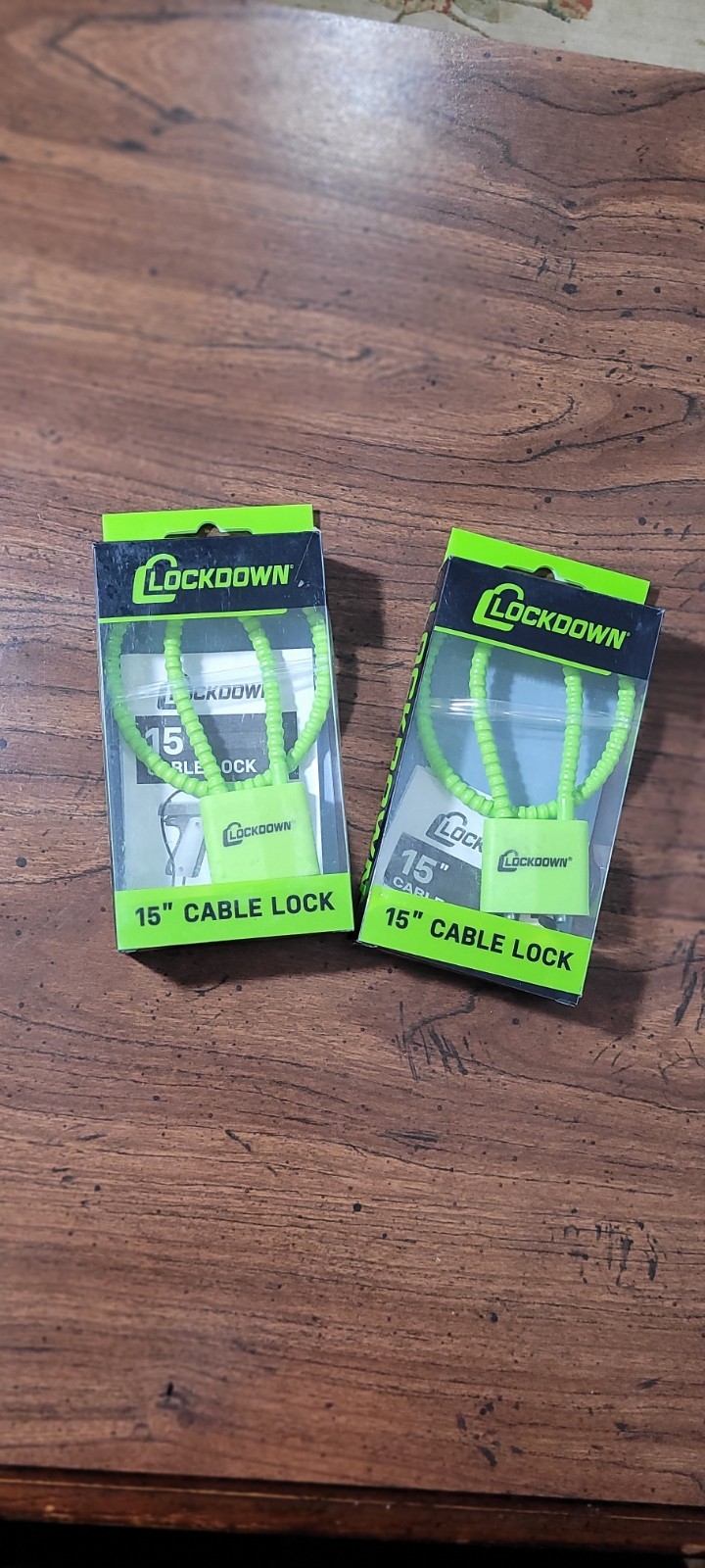 Gun Locks. Green Cable Gun Lock with keys (Set Of 2).