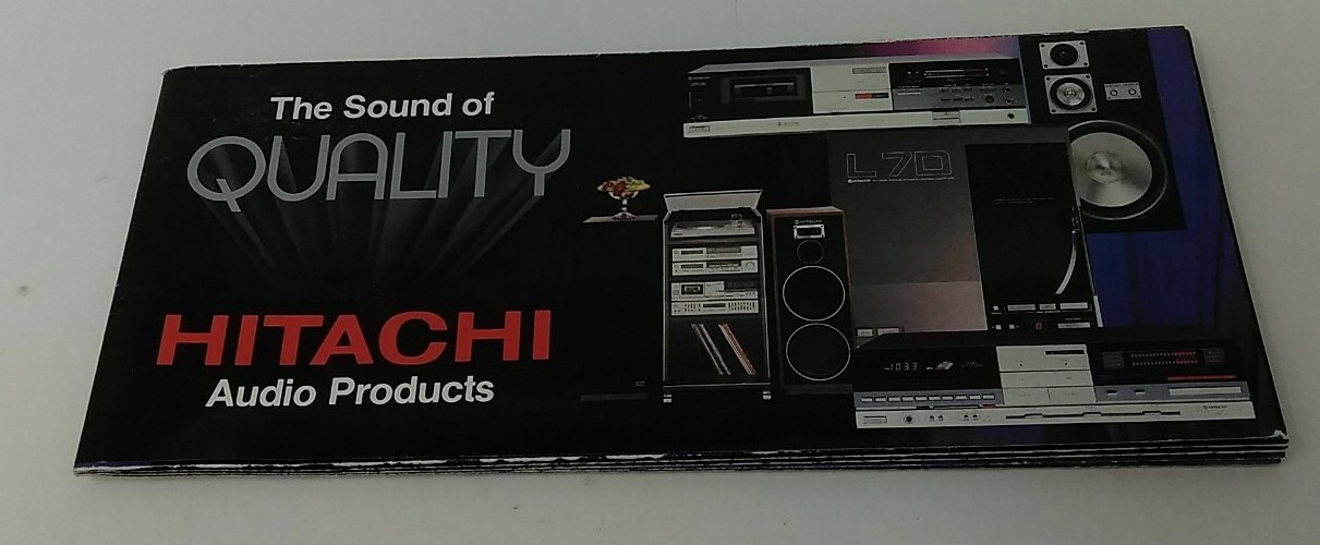 Vintage Hitachi Audio Products Sales Brochure Pamphlet Booklet