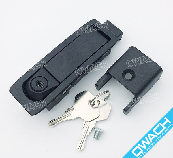 Door latch panel lock push-to-close for Dell PowerEdge Server Rack Enclosure
