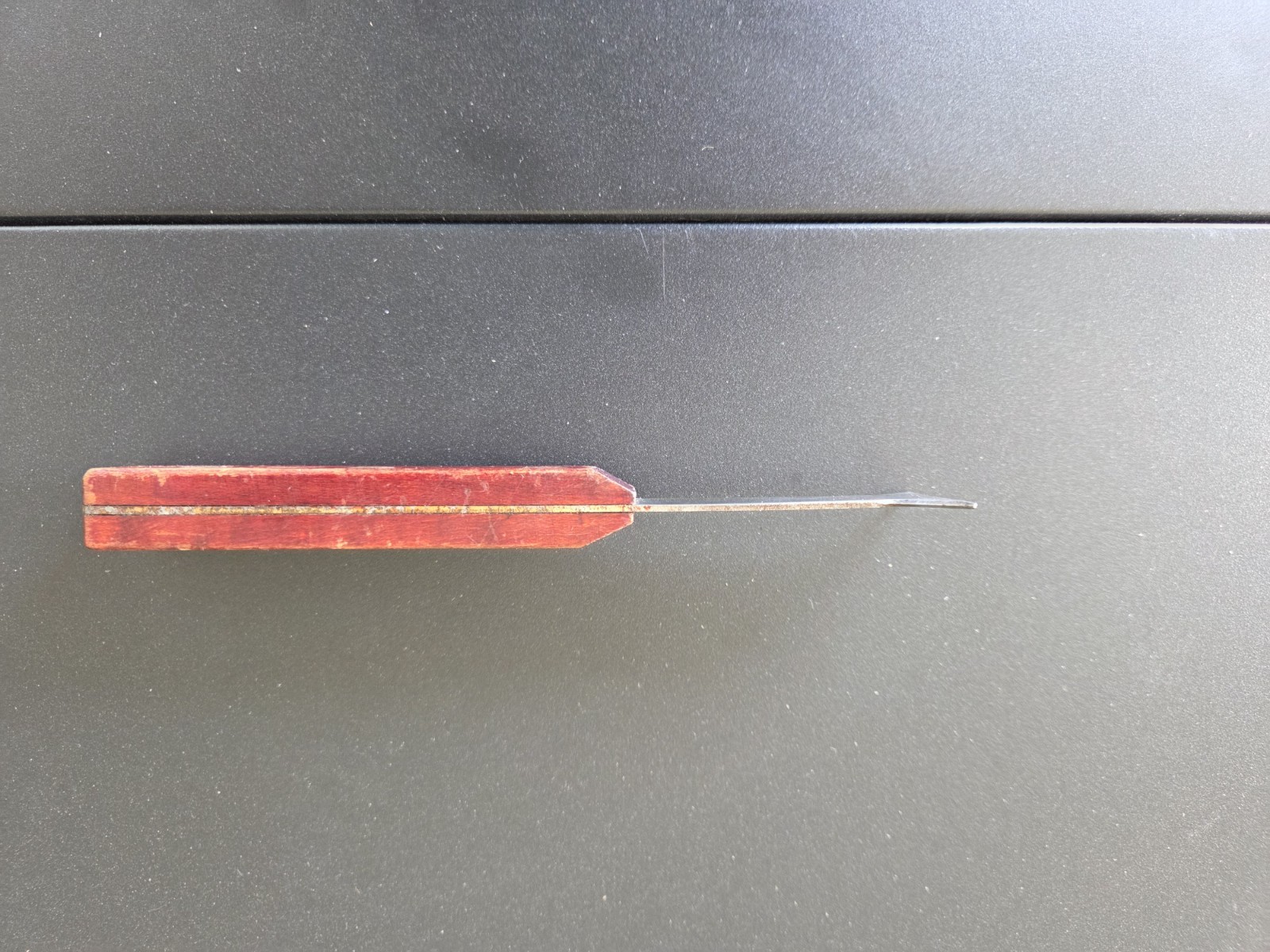 Vintage window glazing tool, Paint Scraper, Putty knife,wood handle
