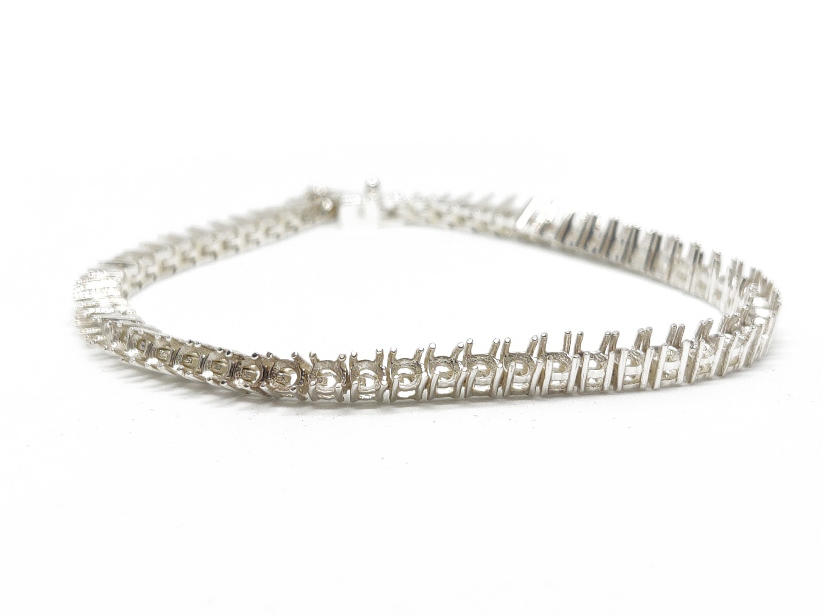Semi Mount Bracelet 3 mm Round Bracelet Blank Setting Polished Bracelet Blank