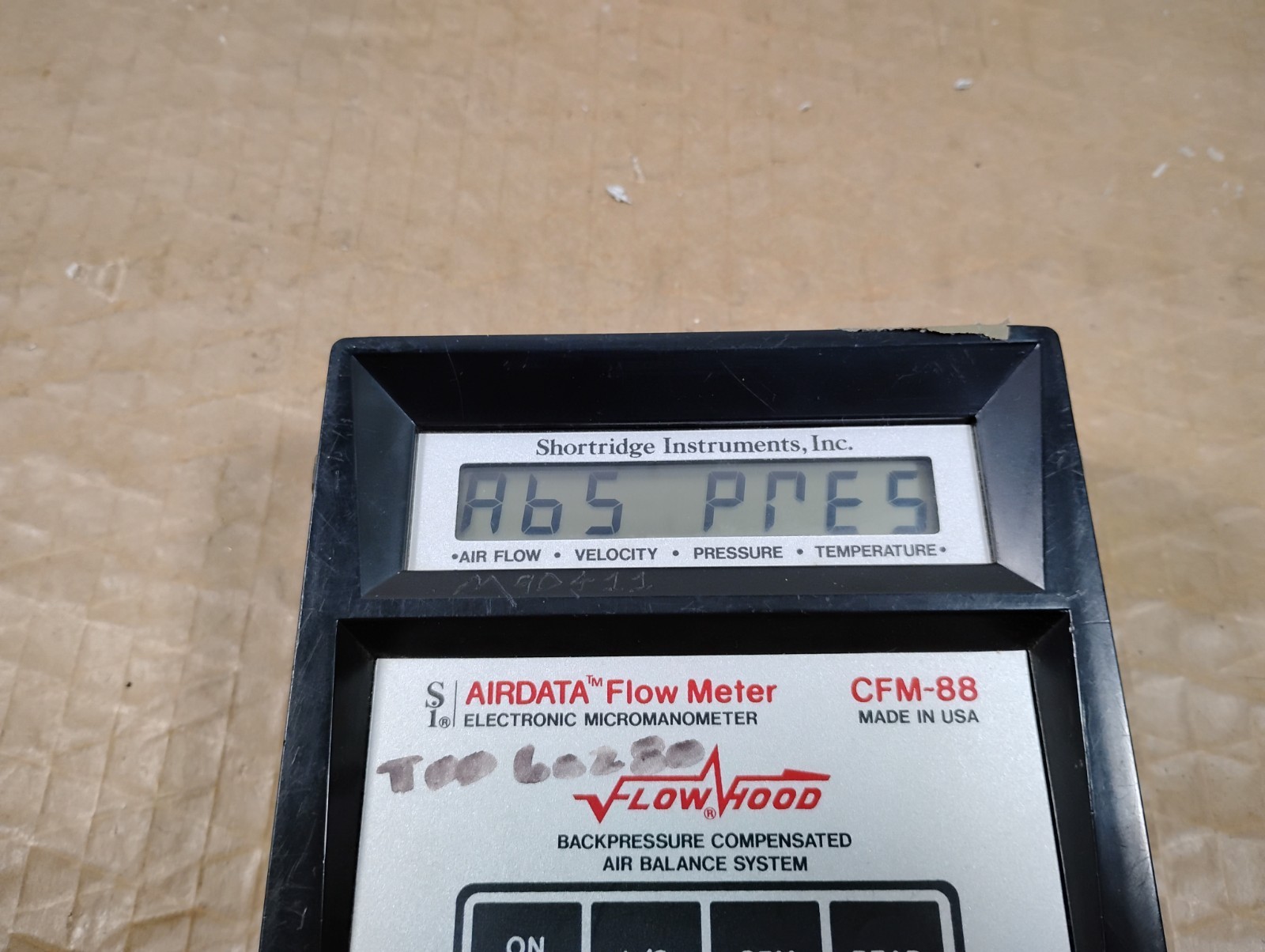 Shortridge Instruments CFM-88 Airdata Flow Meter Electronic Micromanometer
