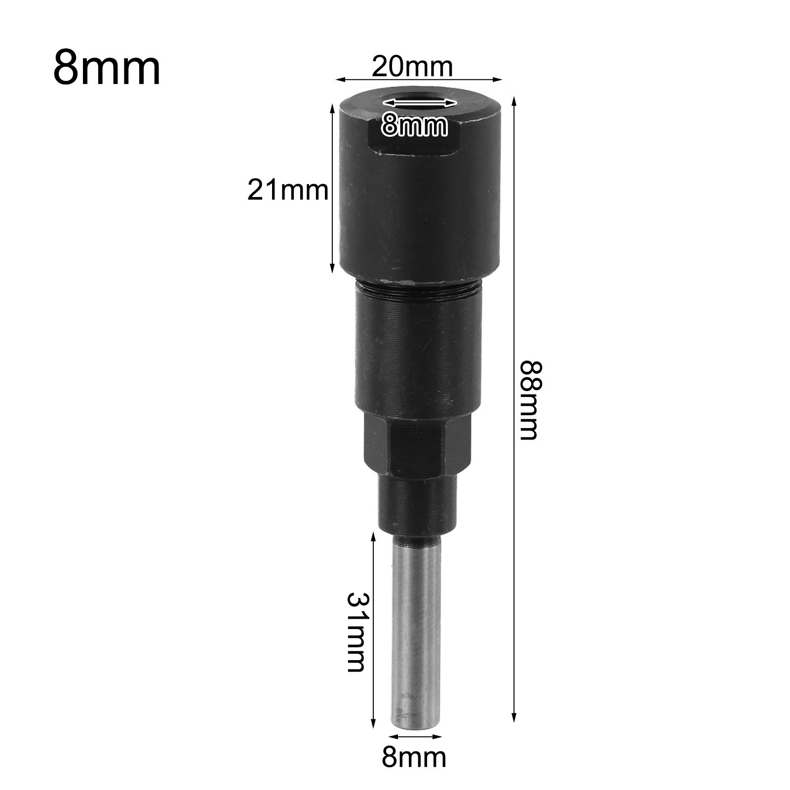 Collet Router Bit Extension Rod for Enhanced Milling Cutter Performance