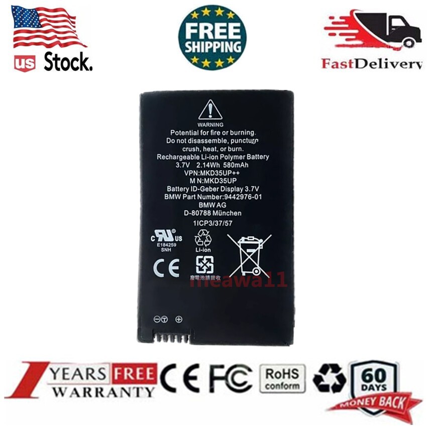 3.7V For 5/6/7/X3 X5 X6 530le 730 740 745 760li MKD35UP ID-Geber Display Battery