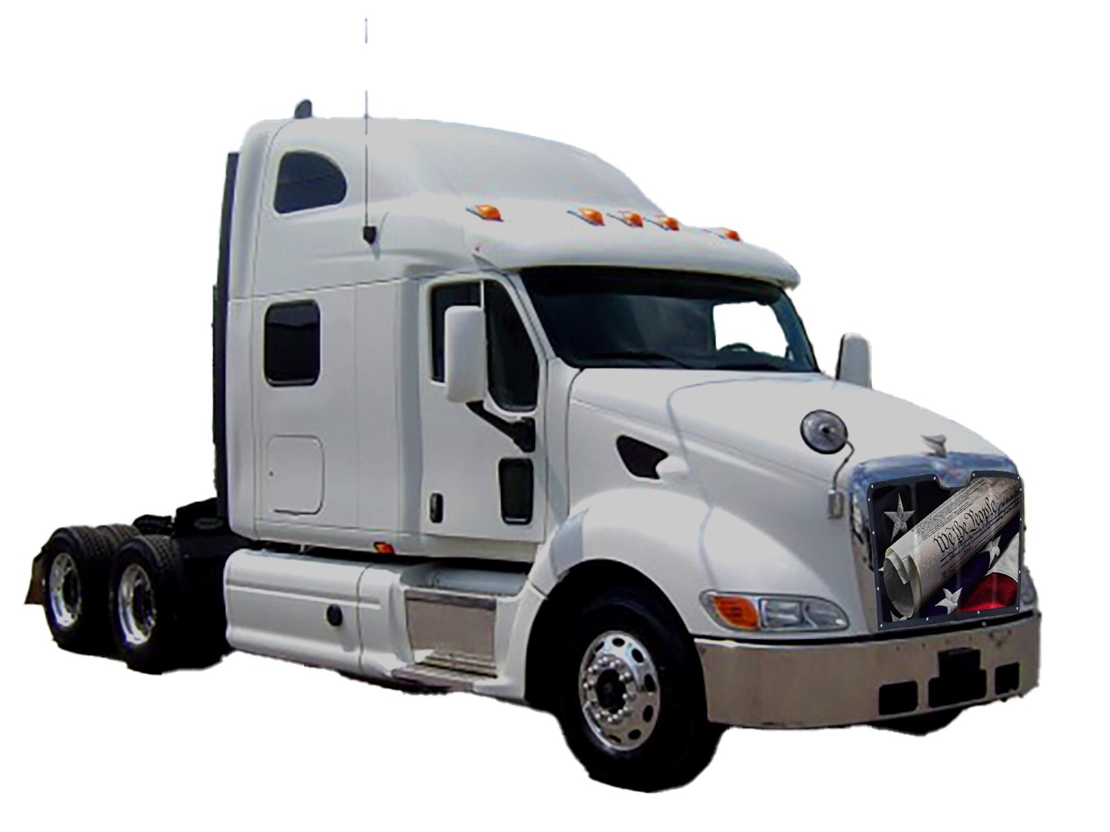 Premium We The People Mesh Bug Screen Fits Peterbilt 387 by GrilleAdz