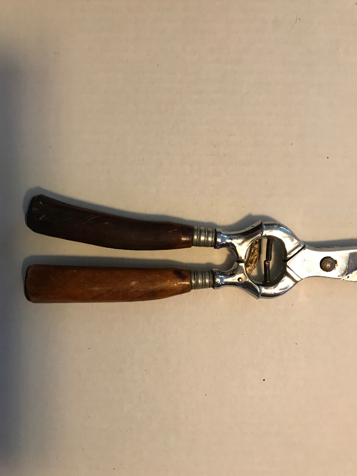 E. Spitzer SOLINGEN GERMANY Chrome & Antler HANDLE HUNTING Snips Scissors