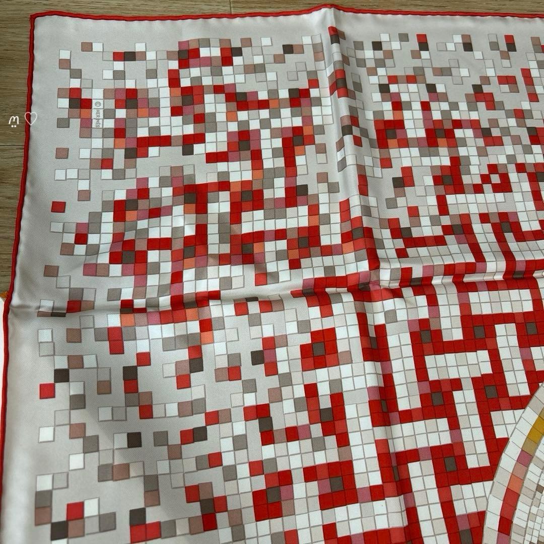 HERMES 90cm Silk Scarf MOSAIQUE AU 24 Logo Carriage Motif