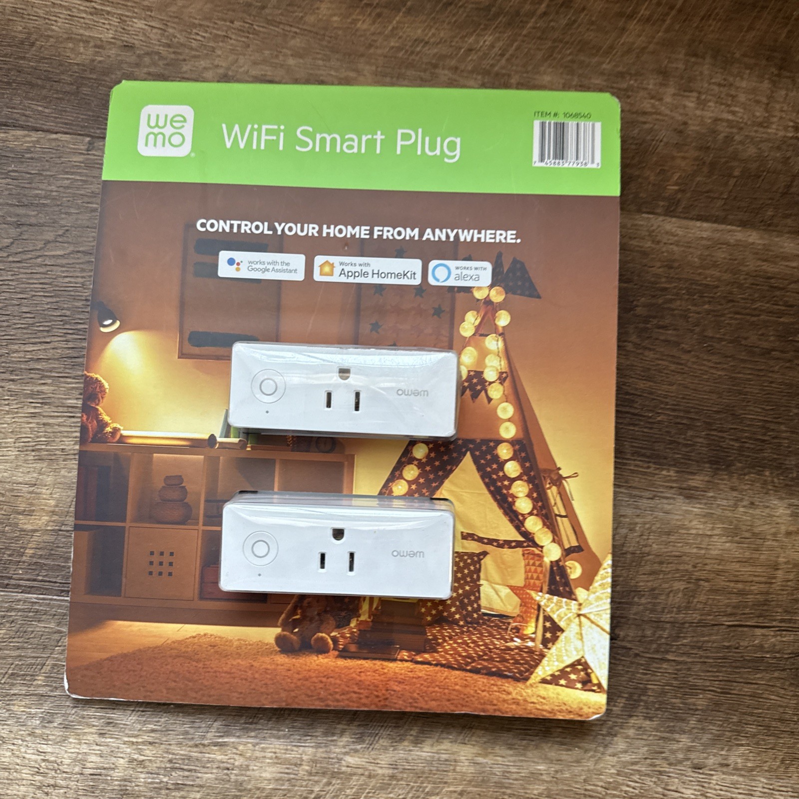 Wemo WiFi Smart Plug 2 Pack White 1068540 Apple HomeKit Alexa Google Assistant