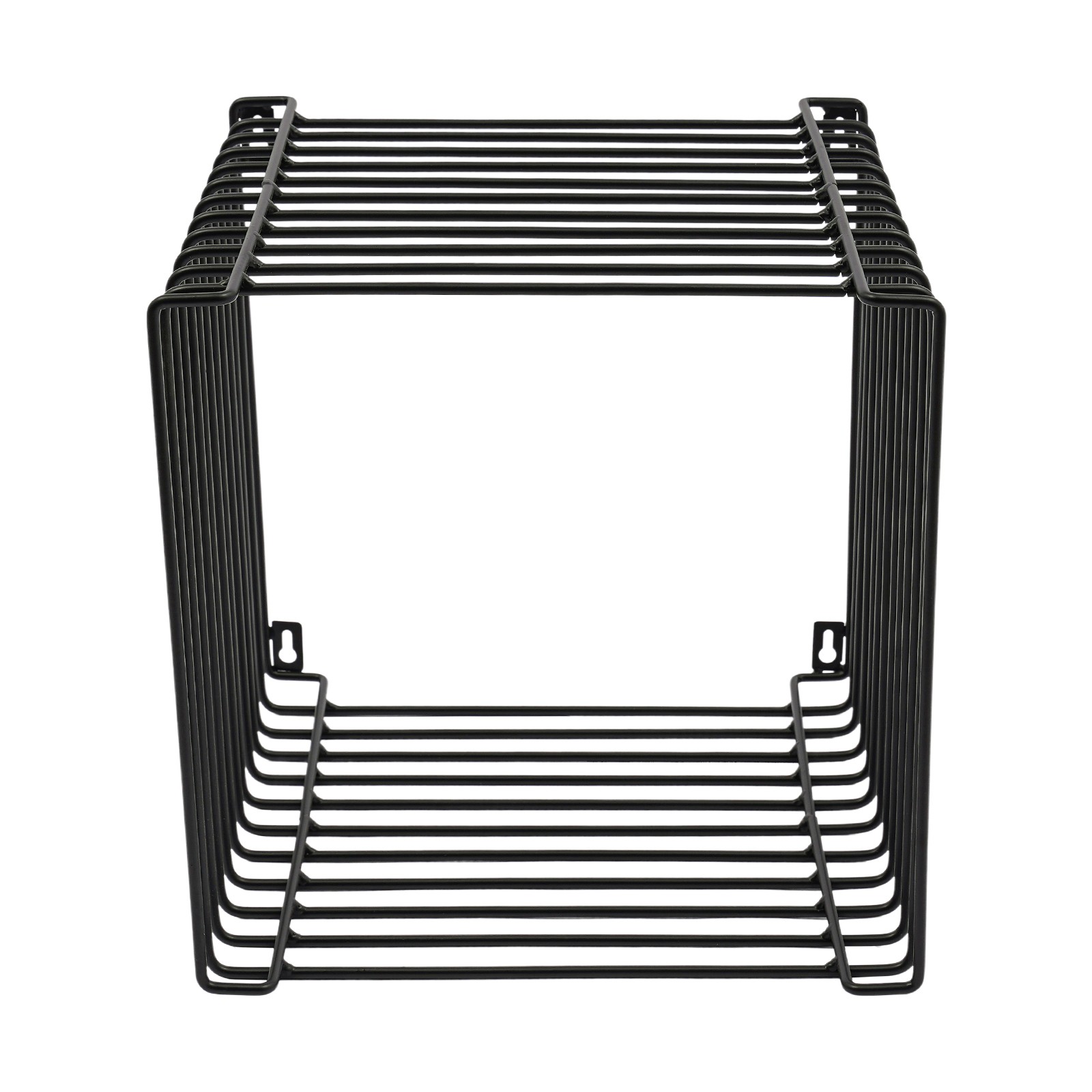 30x30x30cm Vintage Side Table Square Geometry Side Table Linear Metal End Table