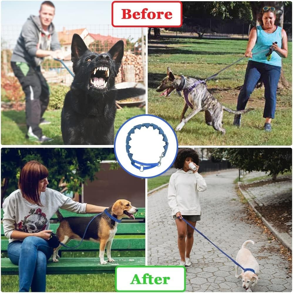 Extra Link Adjustable Training Collar in Blue for Medium, Large & X-Large Dogs