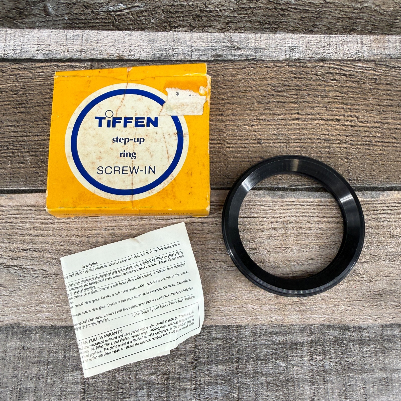 Tiffen Step Up Ring Screw In Filter