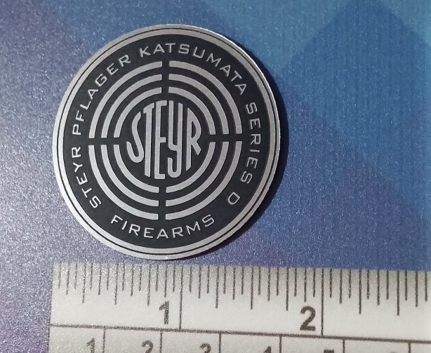 CUSTOM BLADE RUNNER PKD 2019 BLASTER STEYR MEDALLION PLATE PROP