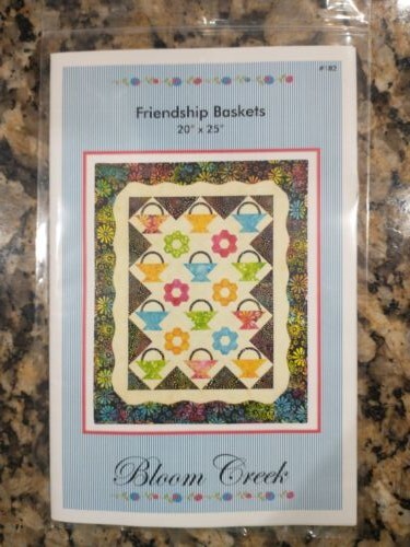 Bloom Creek Quilt Pattern Friendship Baskets  #182 20" x 25" NEW  