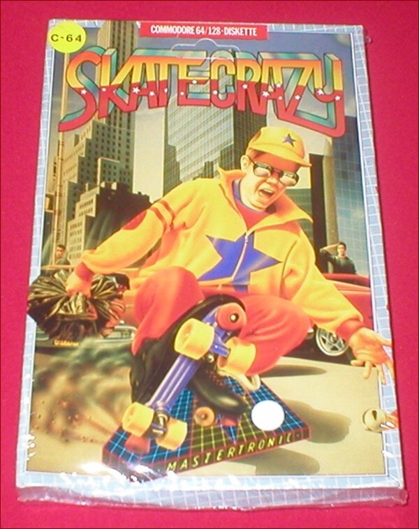 Skate Crazy for the Commodore 64 C64 128 Computer NEW SEALED