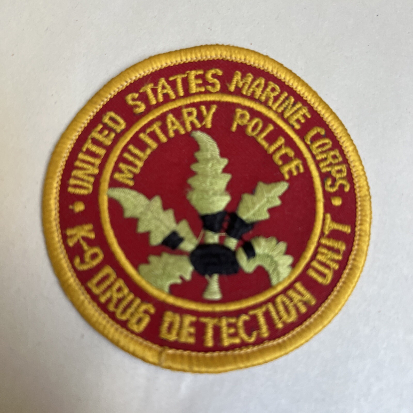 VTG United States Marine Corps K-9 Drug Detection Unit Military Police Patch