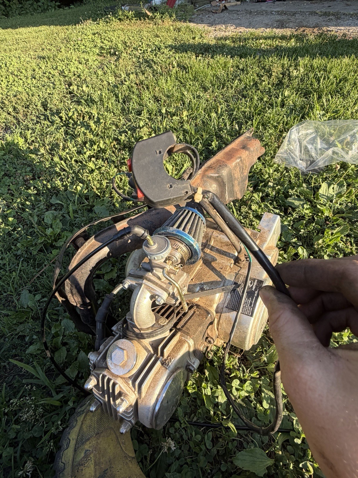 Baja 50cc 4-Stroke Engine Motor RUNS GOOD Missing Shaft