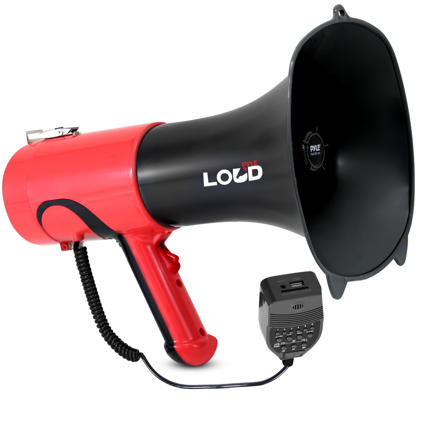 Pyle Portable Megaphone Bullhorn - Bluetooth PA Speaker w/Built-in Voice Changer