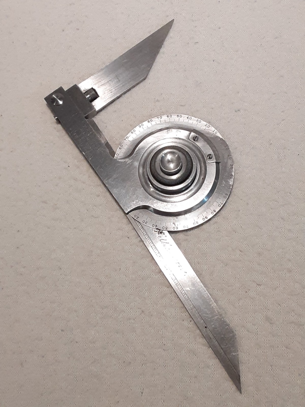 Vintage Starrett Bevel Protractor #359  Pat 1921