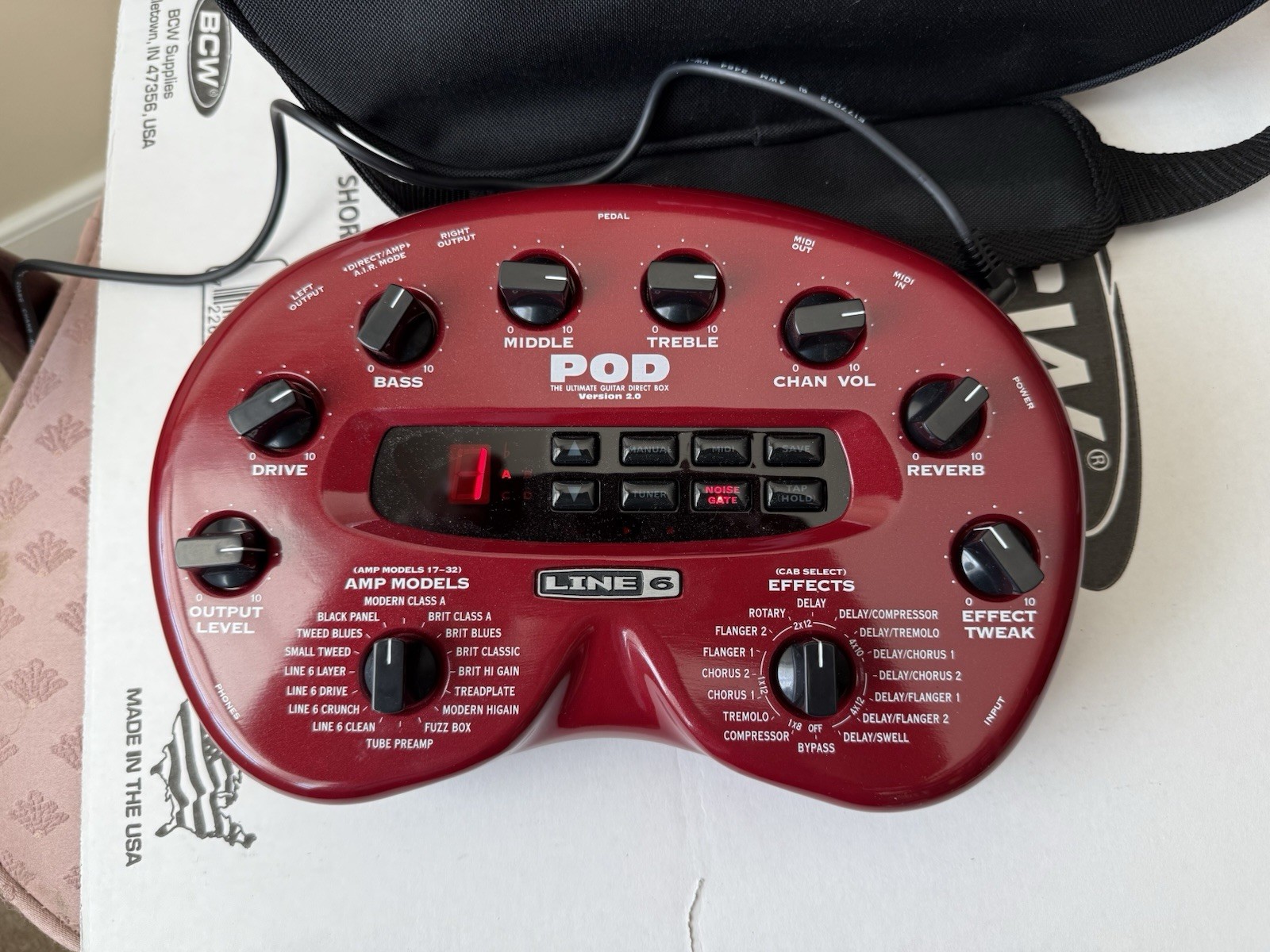 Line 6 POD 2.0 Amp Modeler Multi-Effects Processor w/Manual