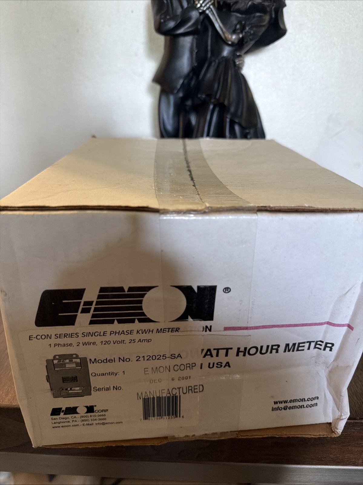 E-Mon D-Mon Class 1000 KWH Meter,  Single Phase, 25A - Model # 212025-SA Kit