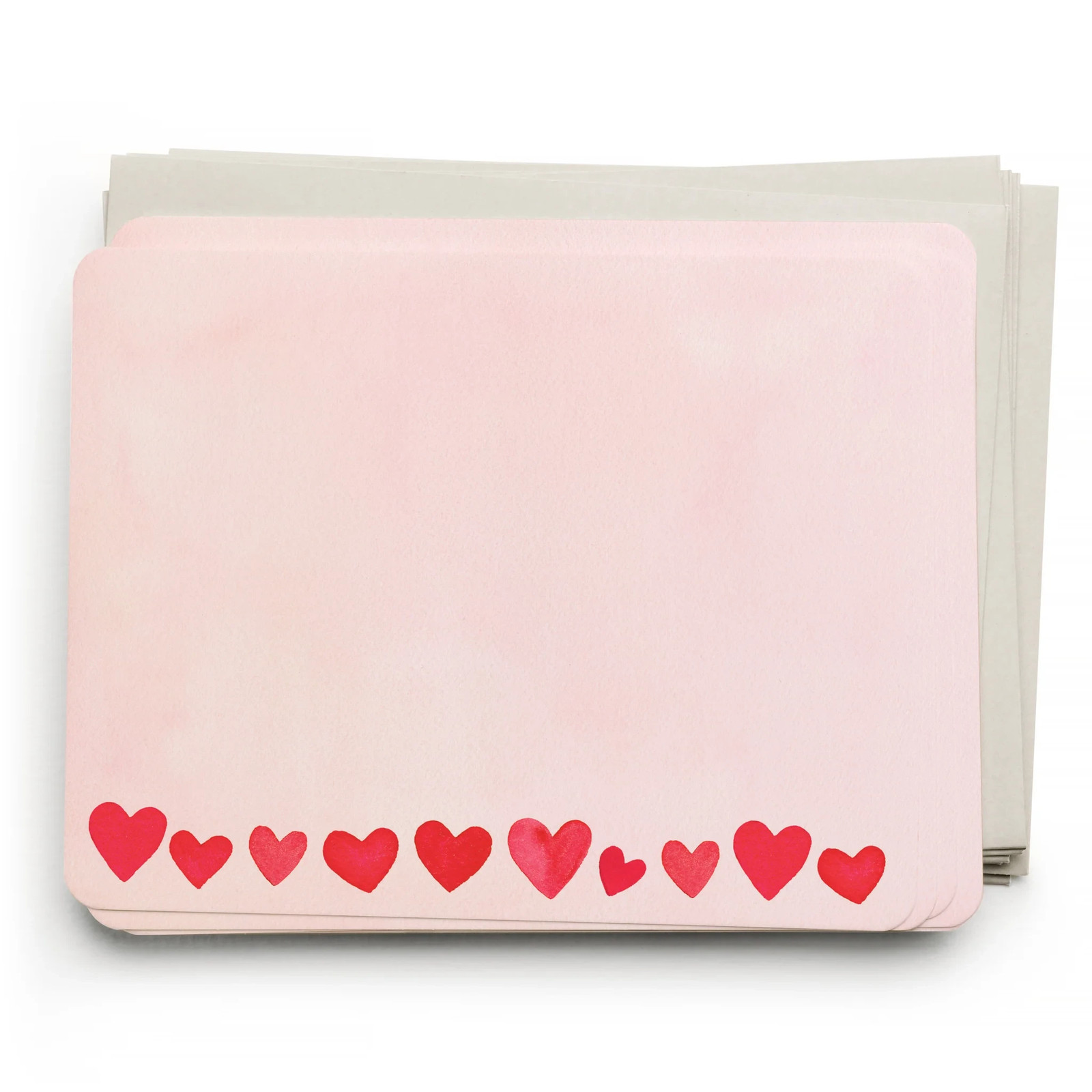 E. Frances - Mini Hearts Blush Flat Notes, Box of 8