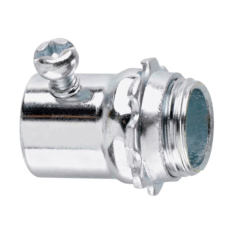 MULTIPLE 452 1/2" EMT Set Screw Connector  Steel  NPT  Electrical Fitting