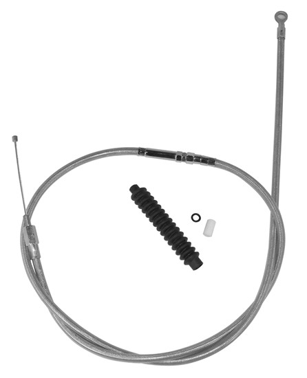 78" Stainless Steel Braided Clutch Cable For 87-06 Harley Dyna Softail FLT 49378