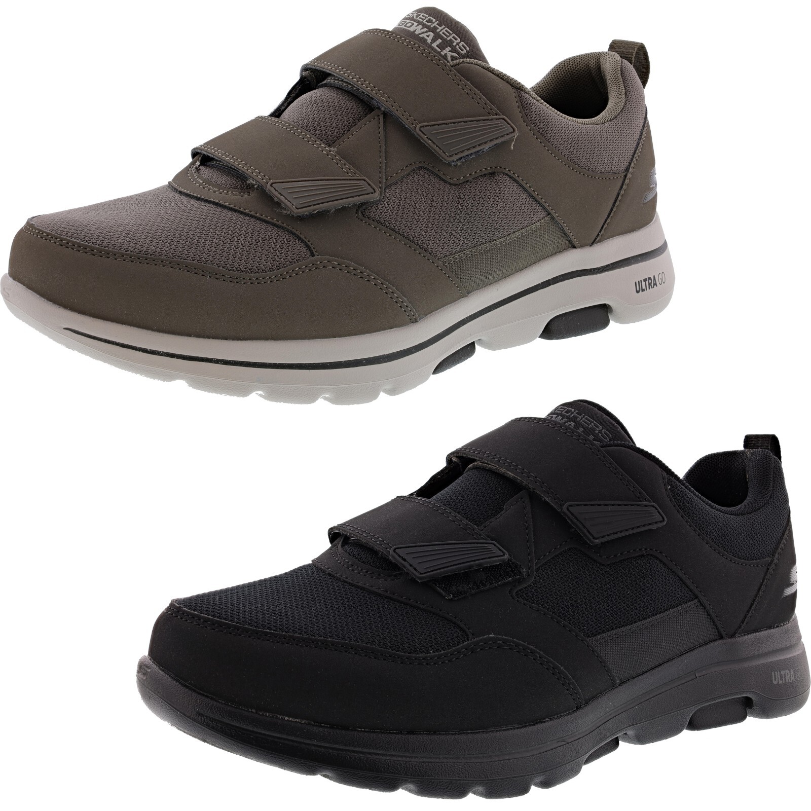 SKECHERS MEN'S GO WALK 5- WISTFUL DUAL STRAP 4E WIDTH 55515EWW WALKING SHOES