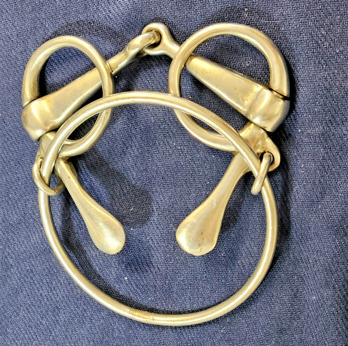 Dexter Ring Bit 5" Chifney Snaffle 4.5" Ring, Winged Cheek Stainless Horse Tack