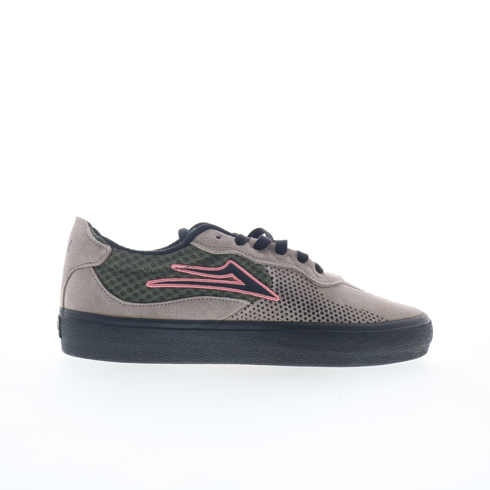 Lakai Essex Mens Gray Suede Lace Up Skate Inspired Sneakers Shoes