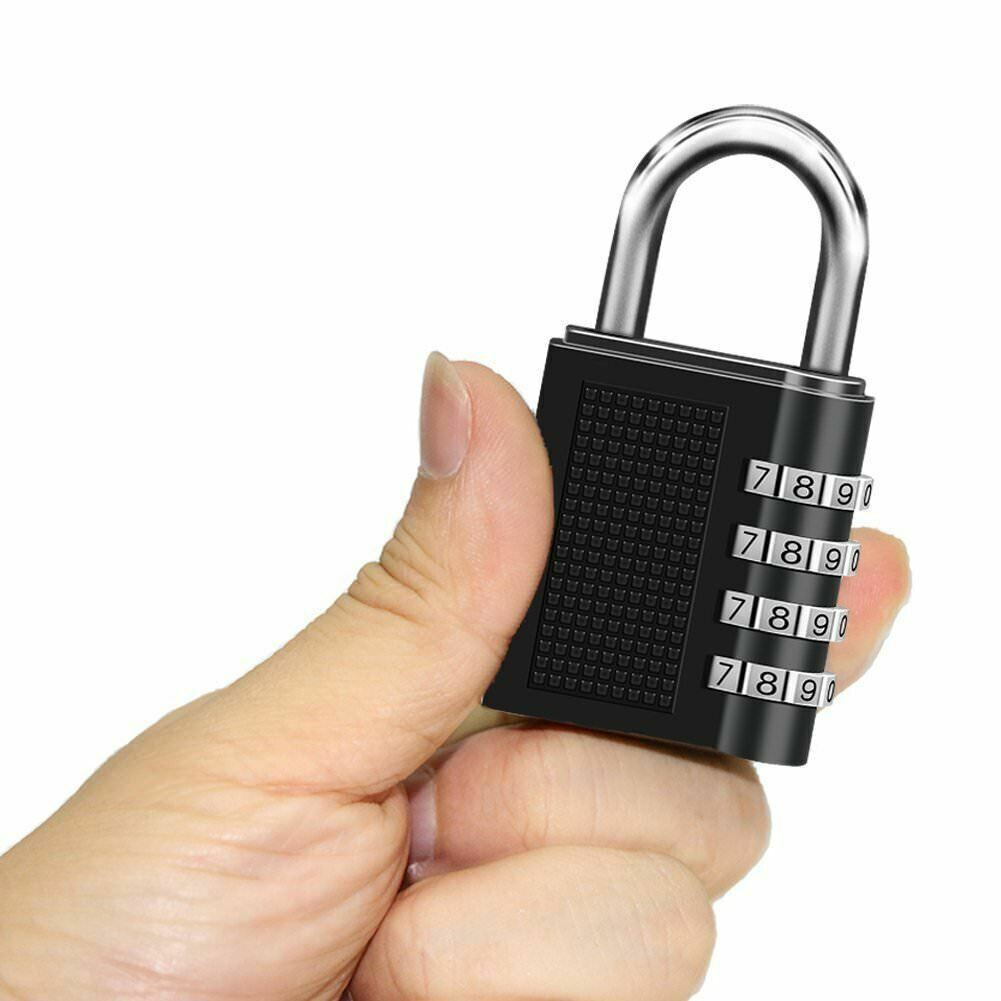 32PCS Combination Lock Resettable 4-Digit Anti Rust Weatherproof Padlock