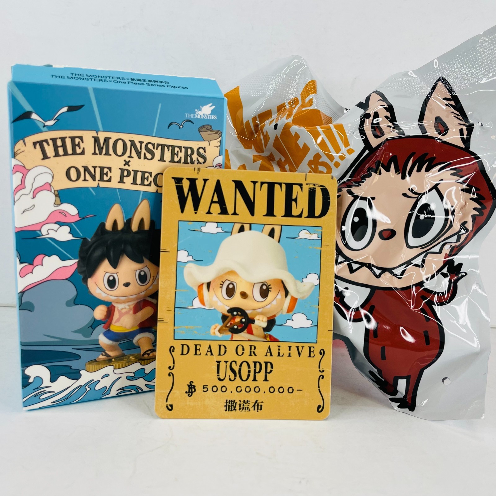 POP MART Labubu The Monsters x One Piece Figure Toy Doll - USOPP
