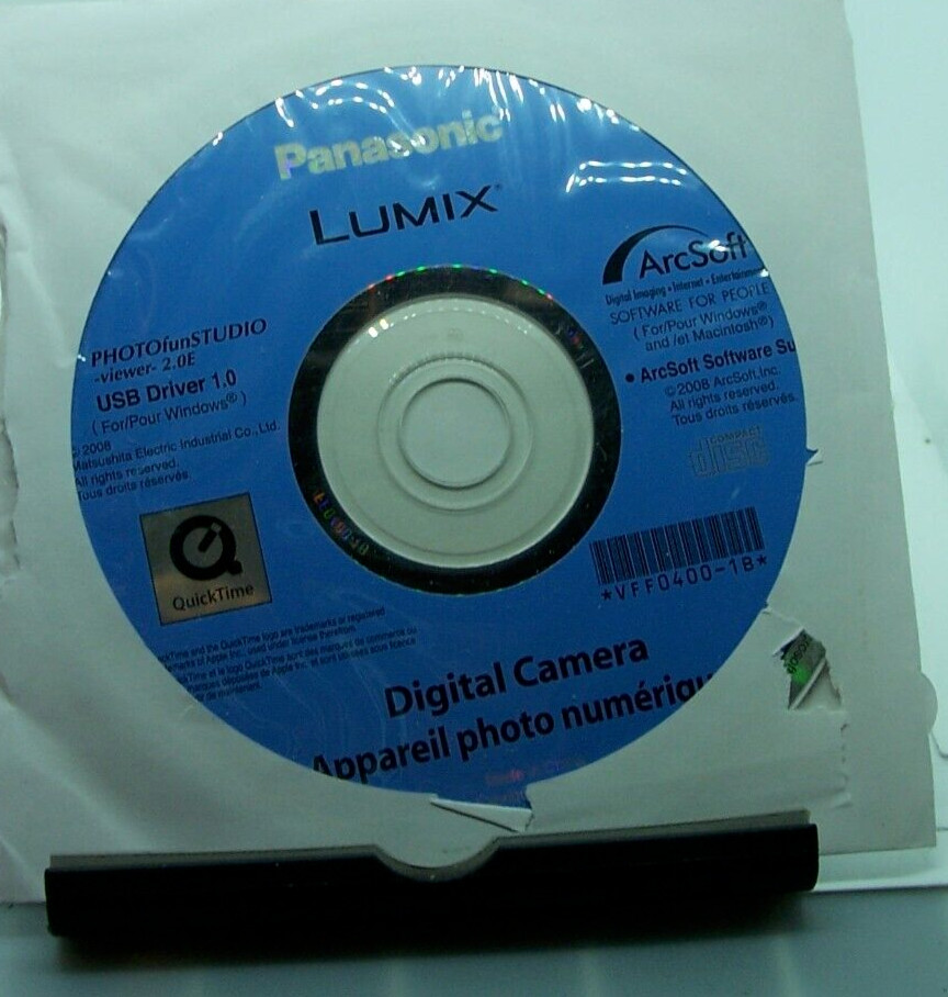 Panasonic Lumix Driver & Software Disc 2008 PHOTOfunStudio 2.0e USB for Camera