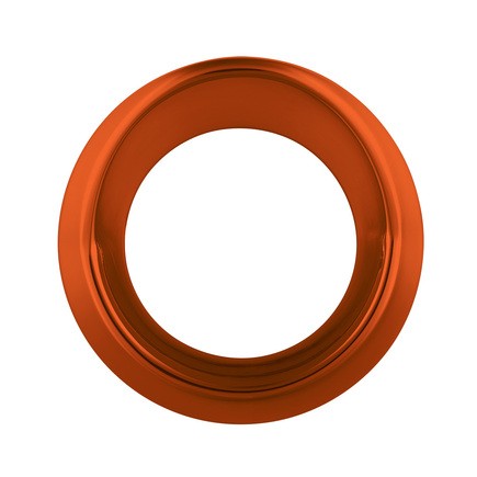 United Pacific 40704 Gauge Bezel Single, Cadmium Orange, Small Gauge, with Visor