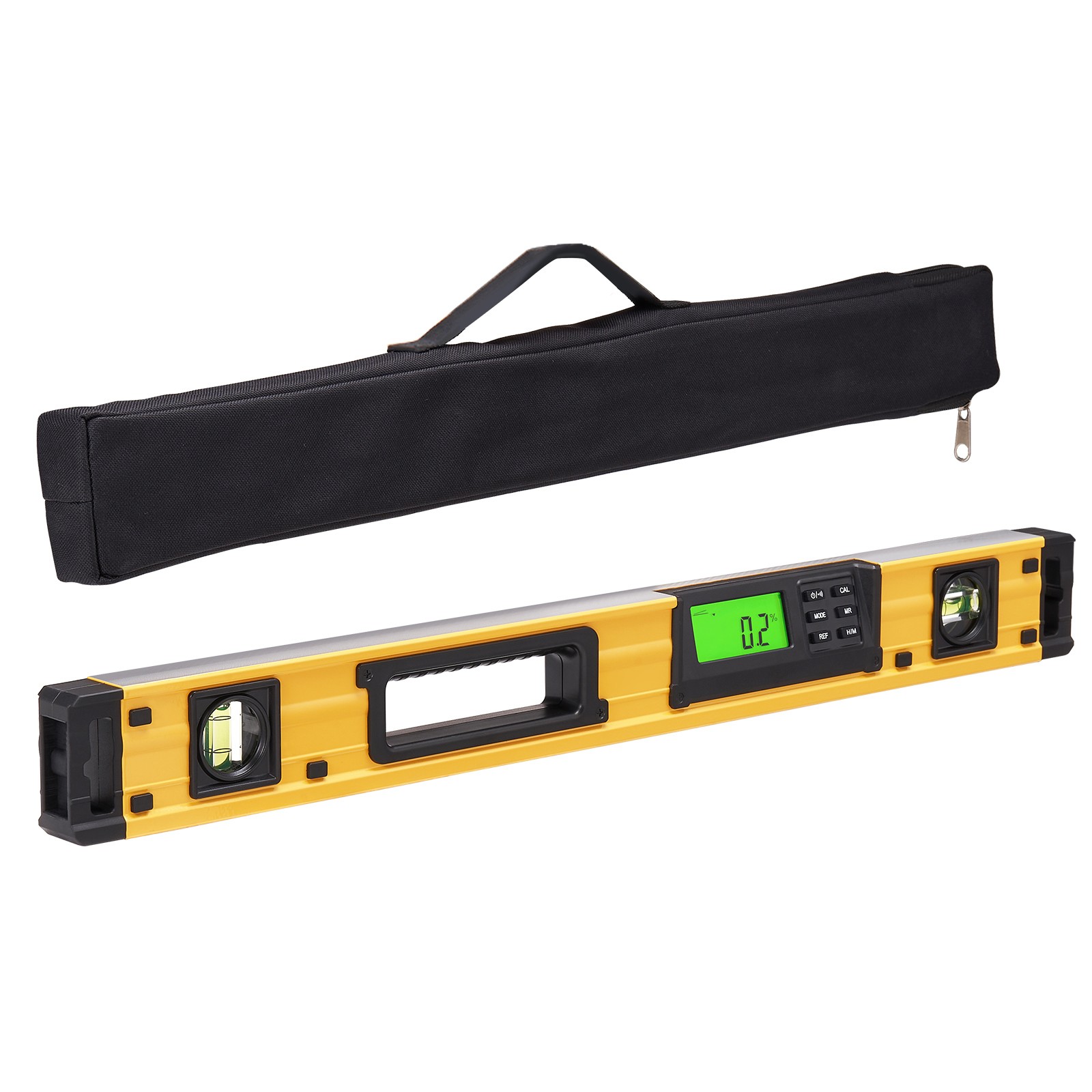 Uimoso Magnetic Torpedo Level 24in Bubble Spirit Vial LED Digital Aluminum Alloy