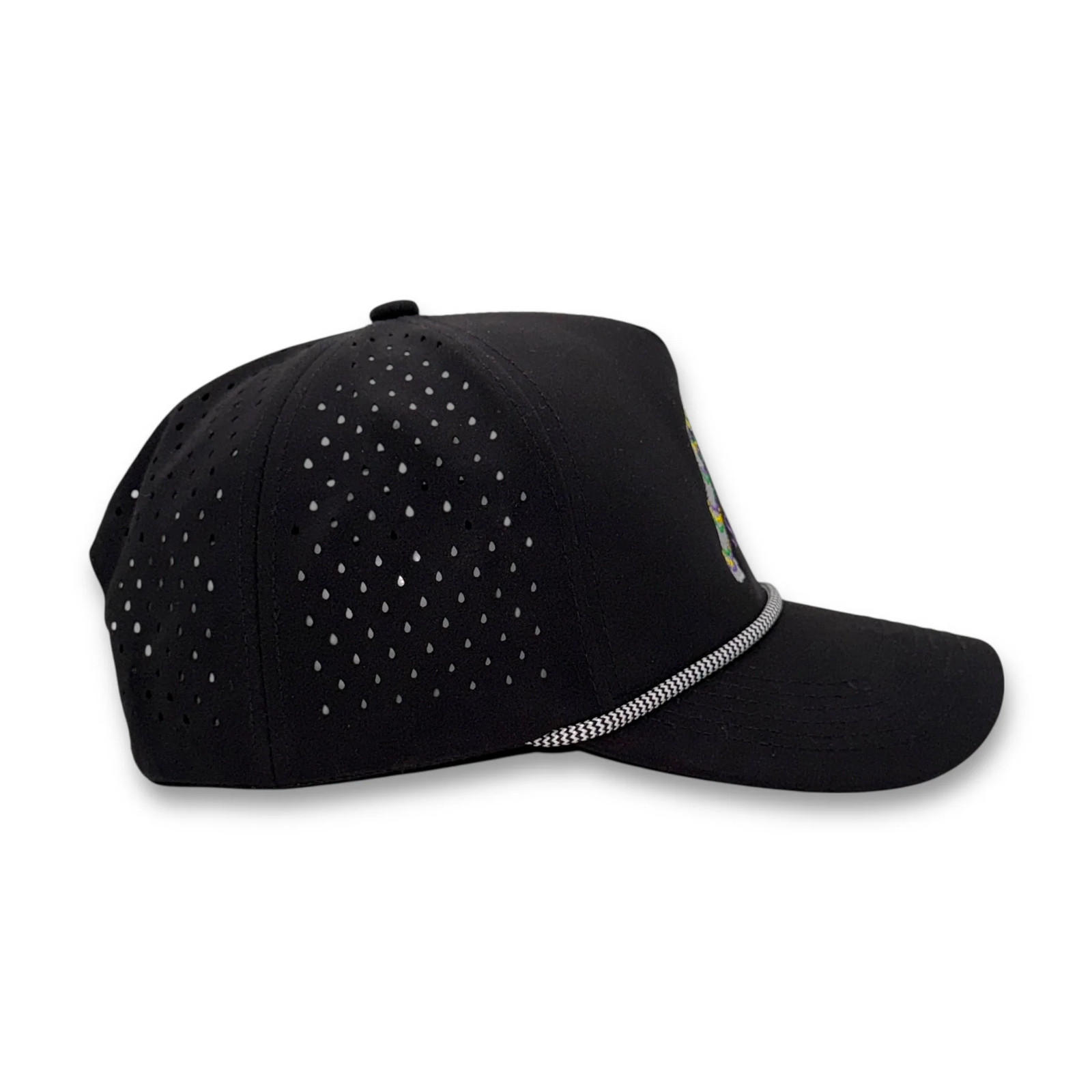 St. Marti Gras White Performance Embroidered Hat Mad Capper