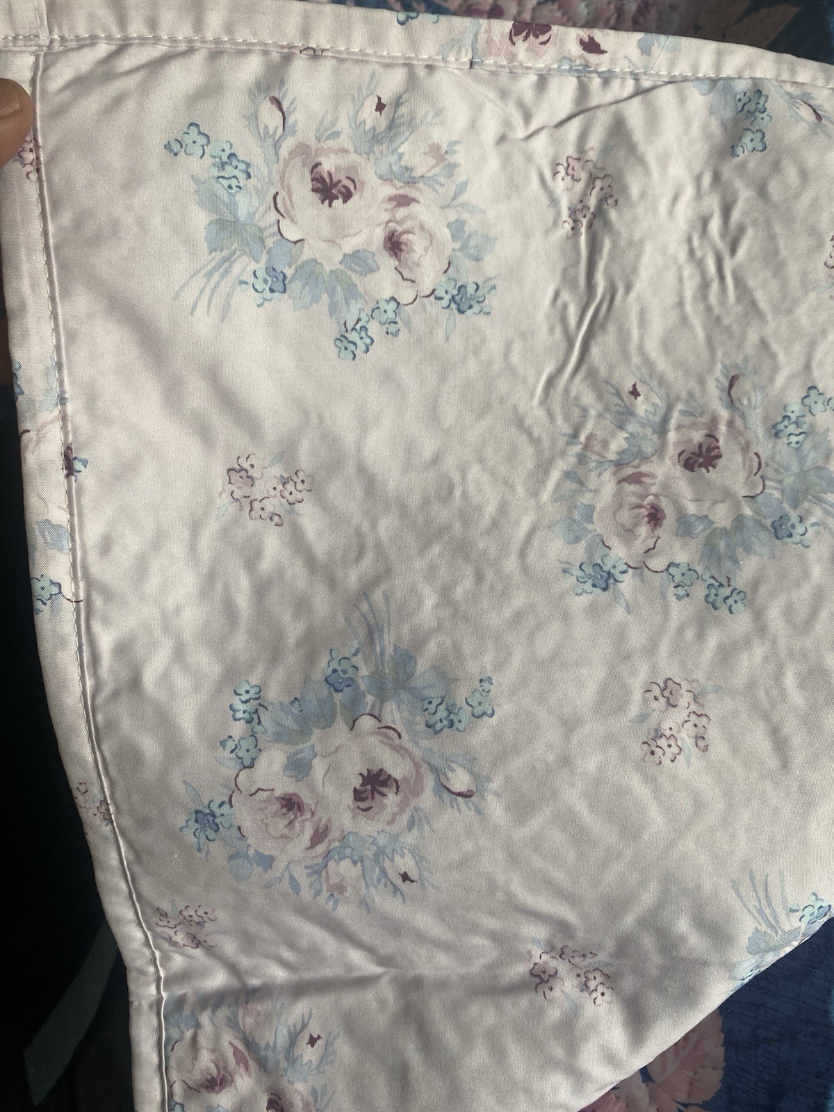 Rachel Ashwell Simply Shabby Chic Full Queen 4 Pc Quilt Pink Blue Shams Pillow