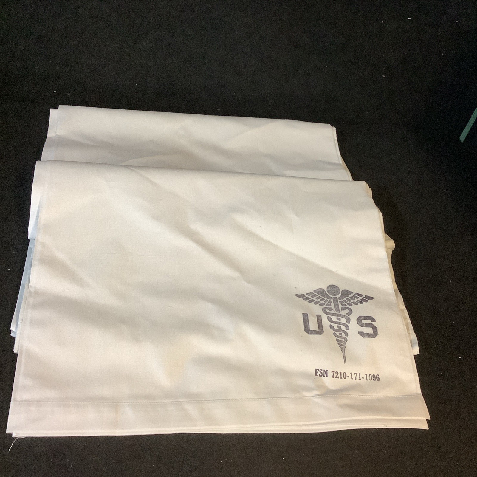 FSN 7210-171-1096 Sheet White  Military Organic Cotton 72” X 106” (shsw43)