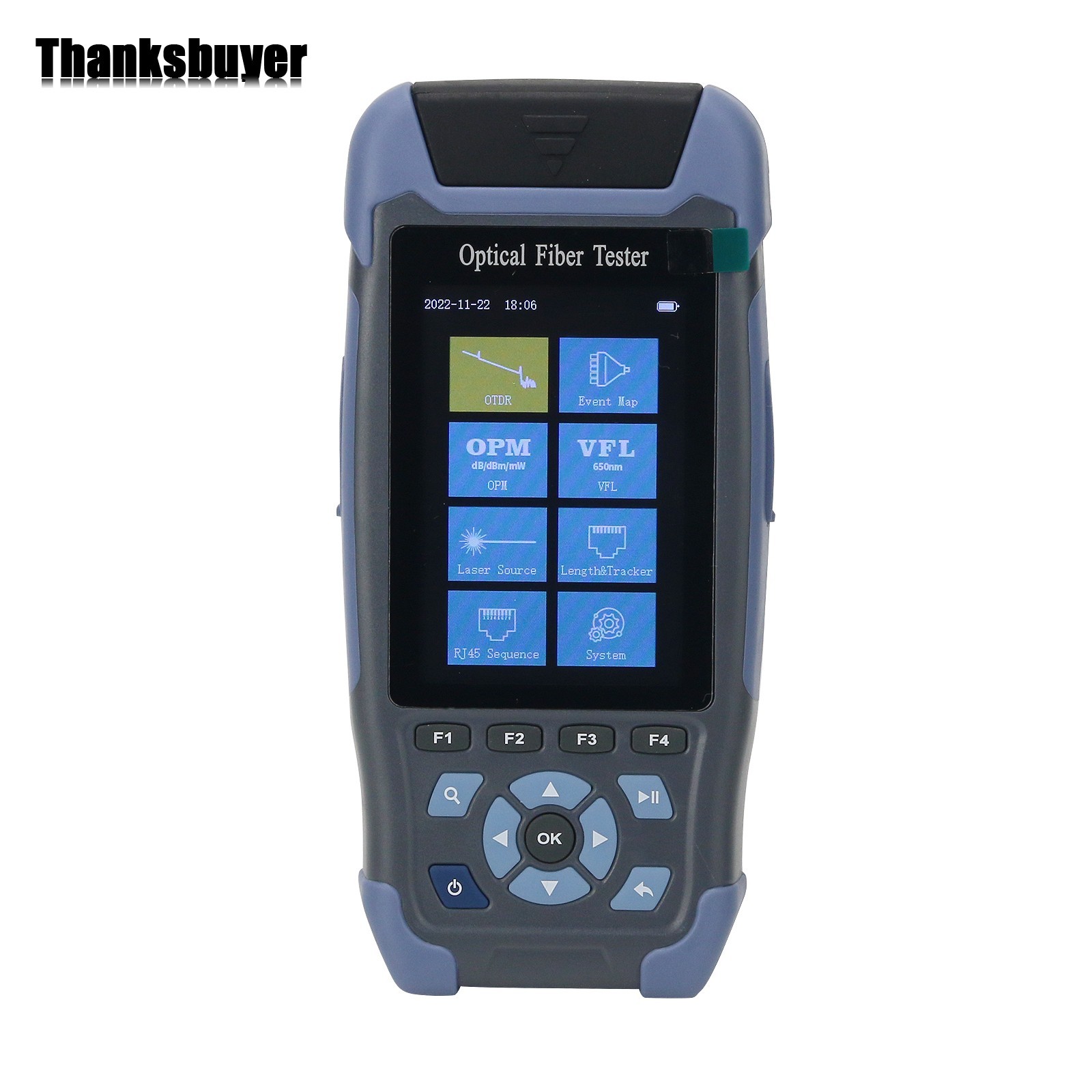 Optical Time Domain Reflectometer w/OTDR OPM LS VFL RJ45 Cable Order Flashlight
