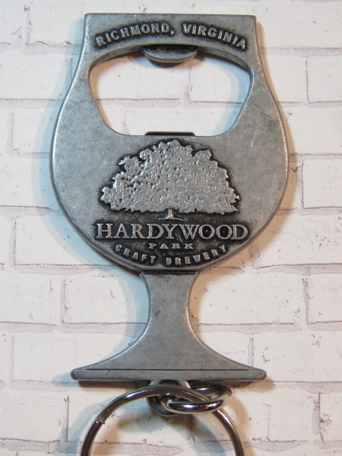 Key Chain Metal Bottle Cap Opener ~ HARDYWOOD PARK Brewing - Richmond, VIRGINIA