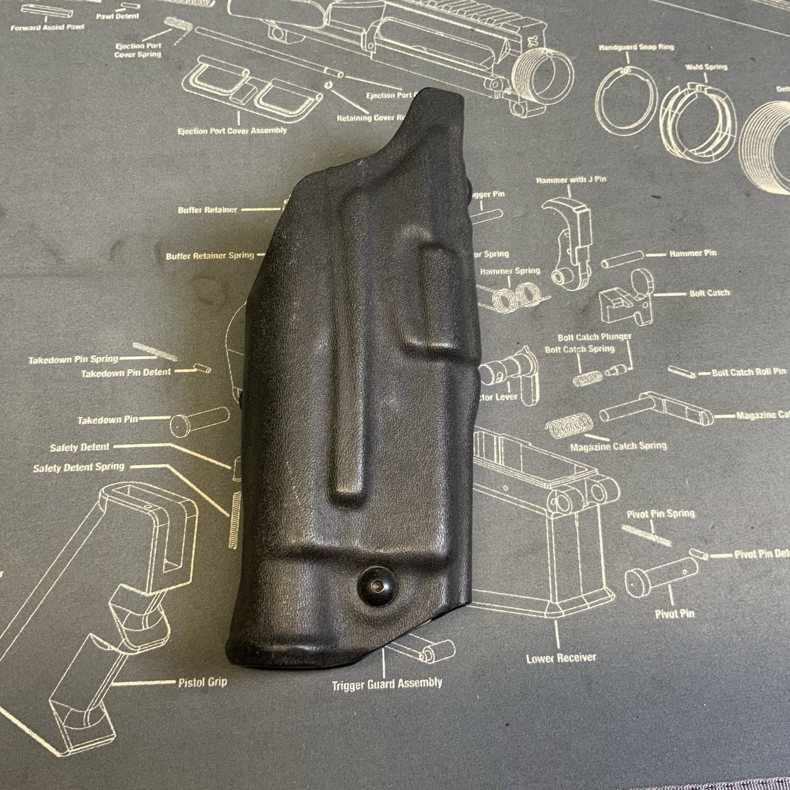 Safariland Kydex Duty Holster 6390-832 RH Glock 17/22 IT M3 Light