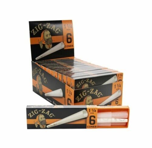 Zig-Zag CONES 1 1/4 79mm 6 PER PACK *Discounts* USA SHIPPED!*