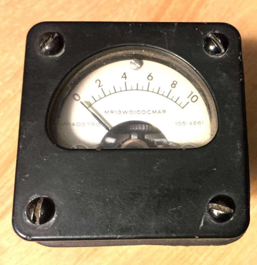 Phaostron 0-10V DC Panel Meter MR13WO1DCMAR   105-X661