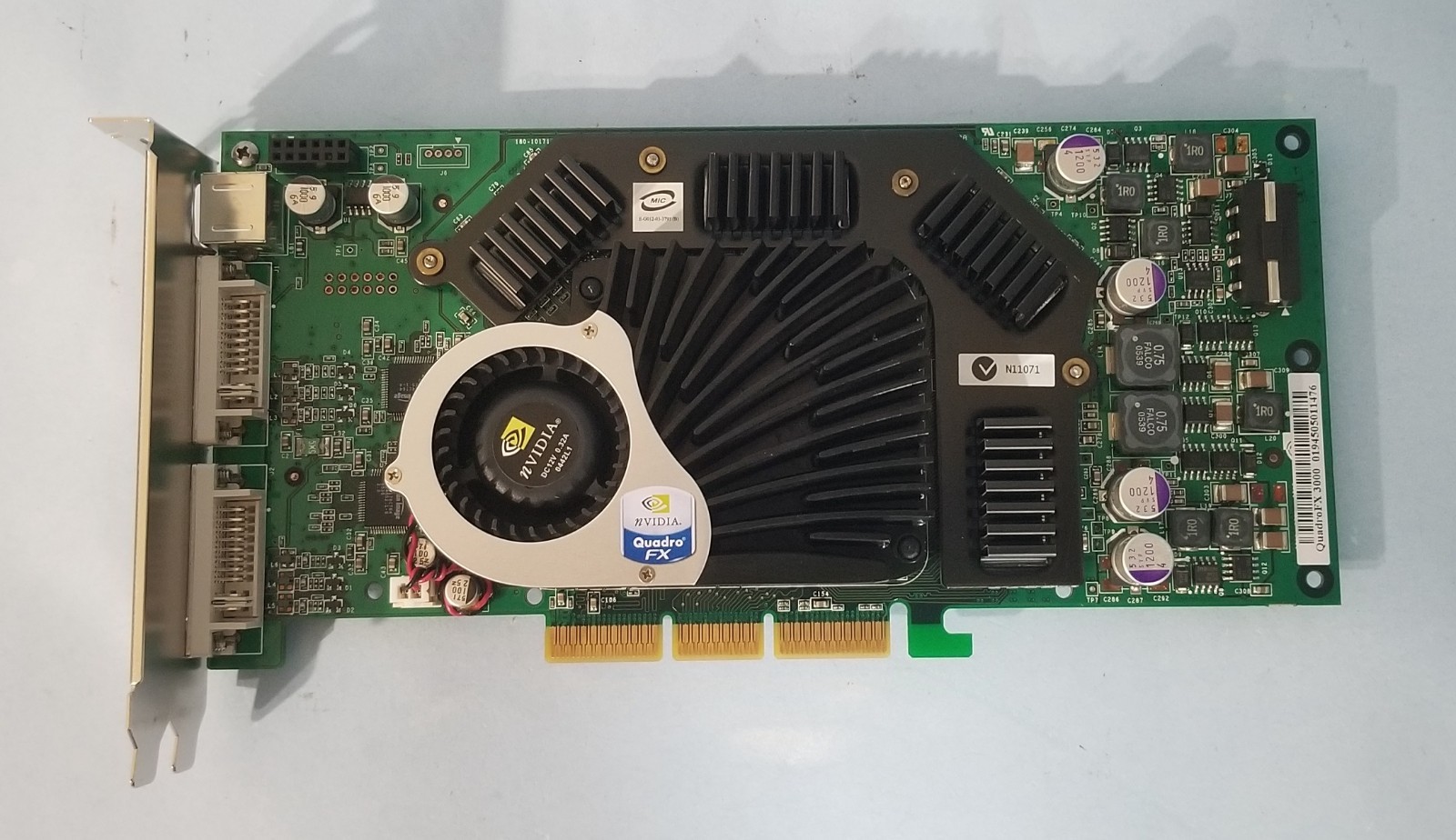 SUN NVIDIA Quadro FX 3000 256MB AGP 370-6803-02 Video card